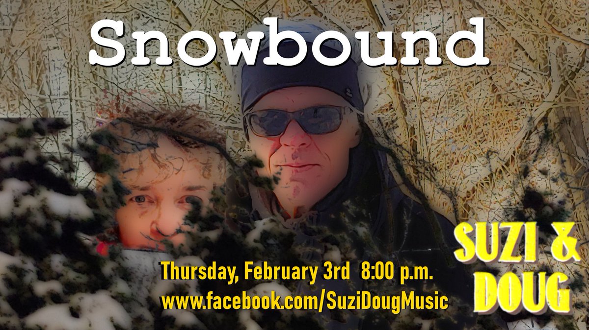 SuziDougMusic's tweet photo. Tonight at 8:00... When you're sick of digging ice...dig some tunes instead!  Find us on Facebook at Suzi Doug Music.  
Dress Code: VERY Casual. https://t.co/0P06OK4xbu