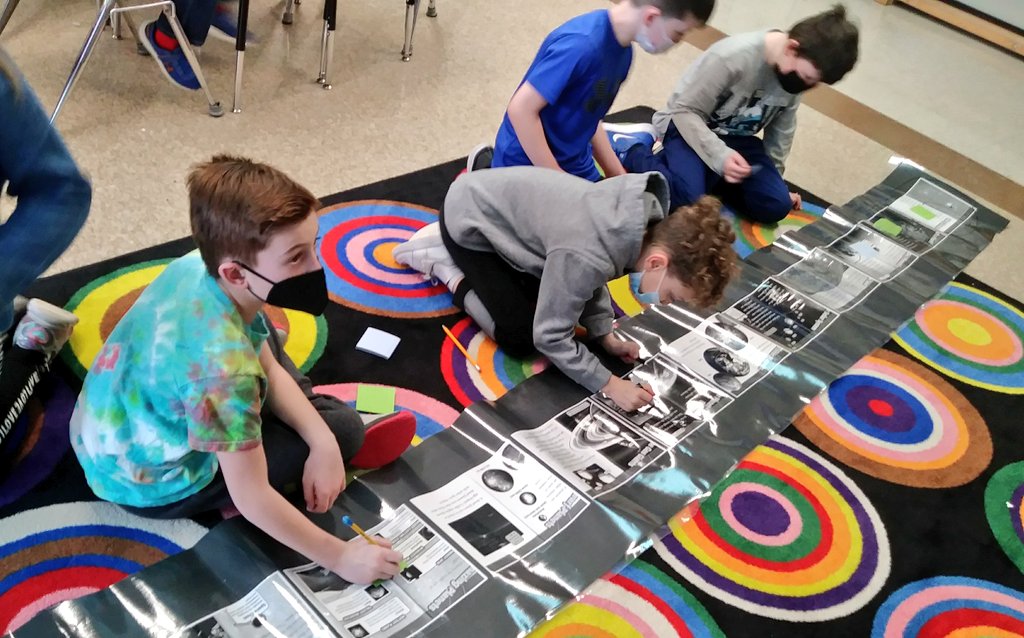 MrsRyan247's tweet photo. To wrap up what we learned about Text Features and Non Fiction books, 24/7 created amazing News Posters and tried out some Text Mapping! #247fun #Ryansreaders #TextMapping #littleexperts https://t.co/ojEijRj7mN
