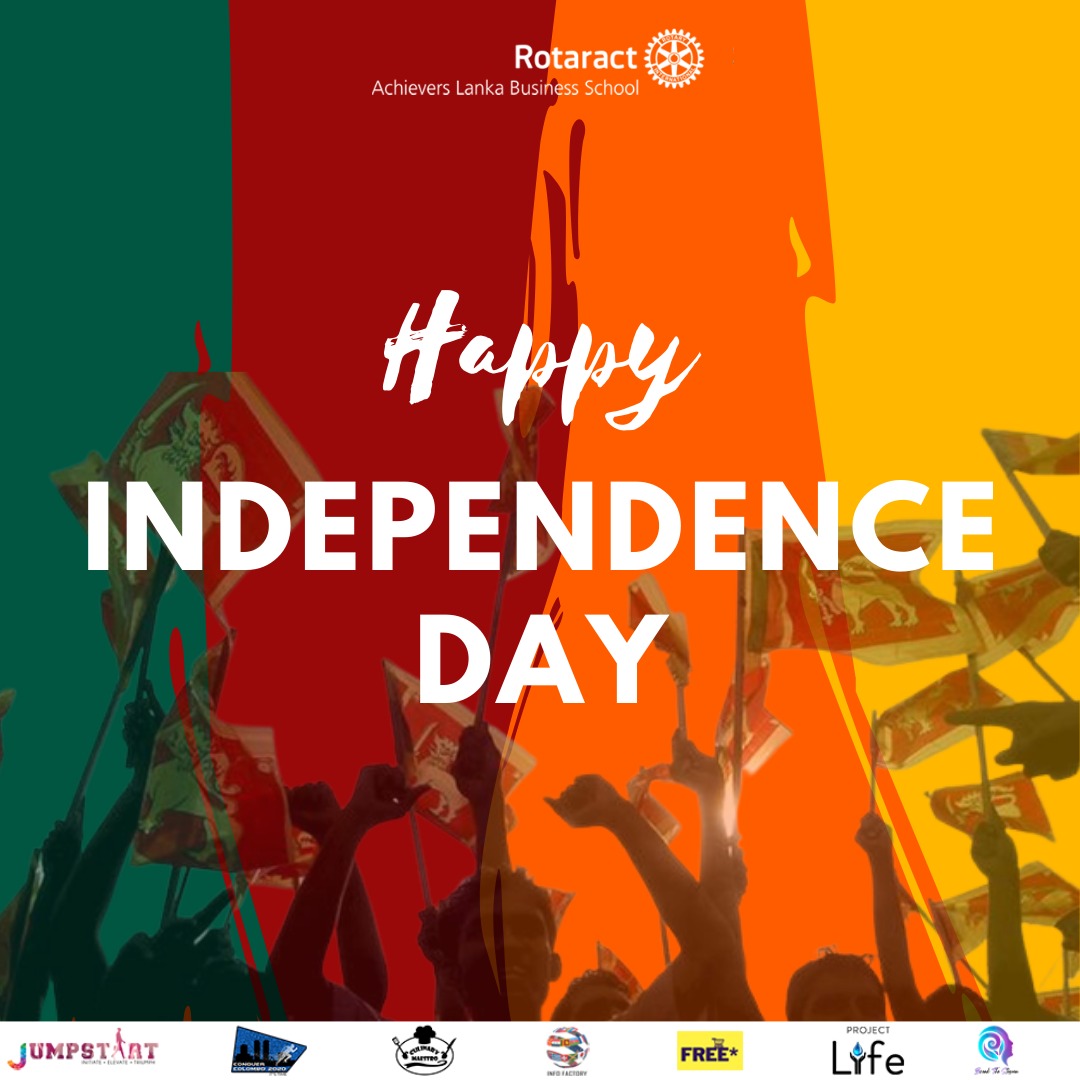 In4Factory's tweet image. Happy 74th Independence Day 🇱🇰

#Rotaract #Rotaract3220 #ServetoChangeLives #RACALBS  #ServingByEmbracingTheChange #InternationalVoluntary #RotaractInternational #SrilankanIndependence