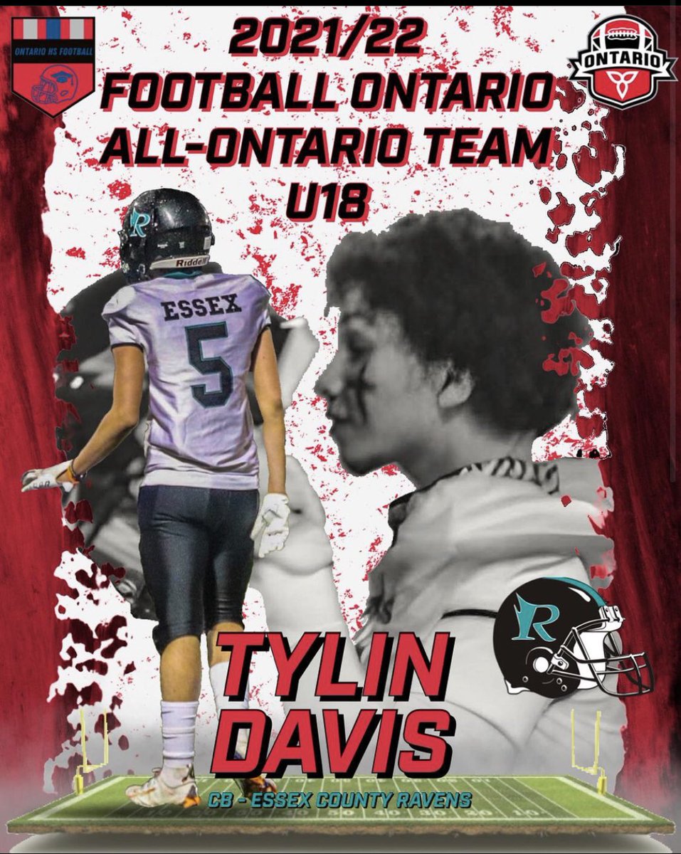 Provincial All-Star Defensive Back🦾 @FootballOntario @GlenAMills @SXRavens