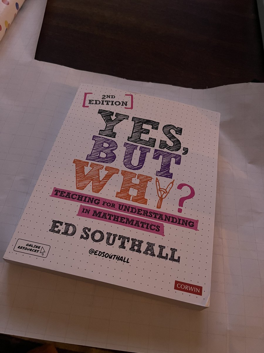 MissPWMaths's tweet photo. What do you get your trainee that you’ve hired for next year? This. @edsouthall
@cshakespeare123
#pgce #yesbutwhy https://t.co/GcrLdqapmI