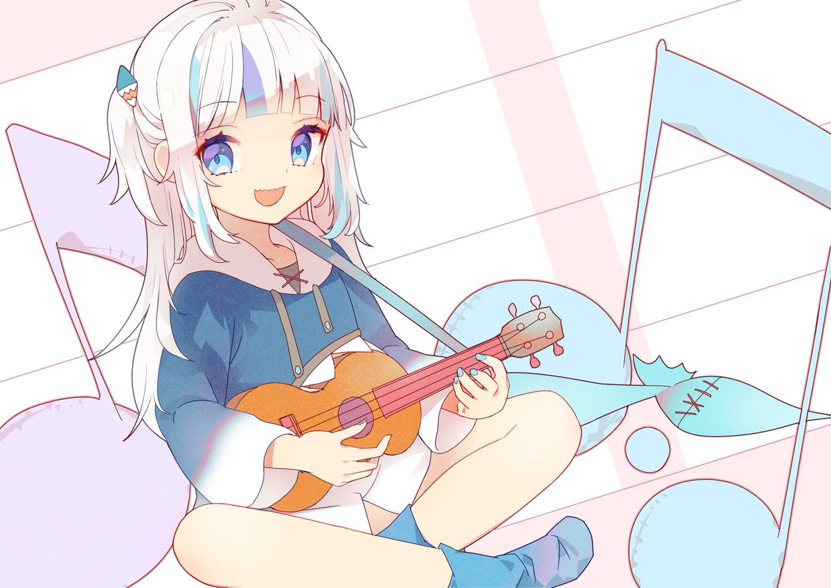 がうるぐら 「ツーサイドアップの過去絵探しに行ったけどぐらちゃんばかり描いてた
#ツーサイドア」|些夜のイラスト