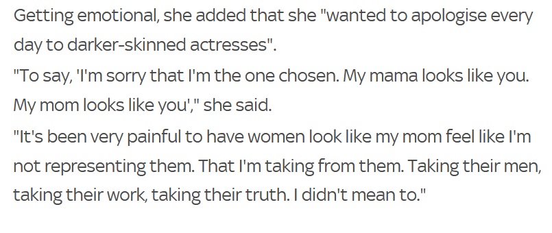 _ymmv99_'s tweet photo. @PrisonPlanet Thandie Newton is mixed race: her mother is from Zimbabwe, her father is English. The apology is just mental. https://t.co/v95esQvlHj