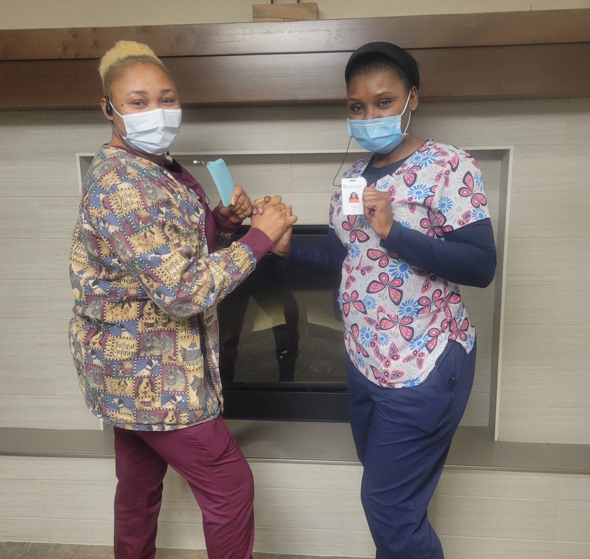 Eventidesharily's tweet photo. Fanta &amp; Emma were caught having fun at work! #BestOfEventide #JoinTeamEventide https://t.co/ckSetnqlYh