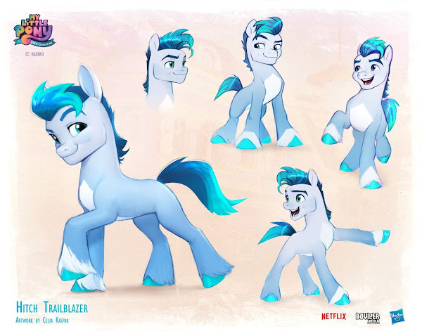 Early Hitch Was All Blue! - Post up on the Equestria Daily website here: ift.tt/AHpZqFSdg #brony #mlp #mylittlepony #mlpg5 #hasbro #mlpfim

Another one from Celia Kaspar! Apparently early renditions of Hitch were an assortment of colors, including this really interesting…