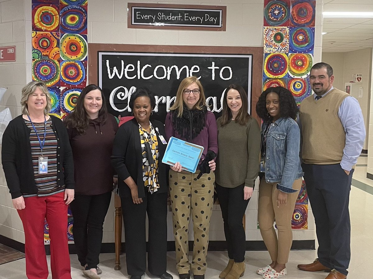 Congratulations Ms Baker for being Cherrydale’s Panther Pride winner! #allincherrydale <a href="/mcclureimpact15/">Dr. Hunter McClure</a> <a href="/drjohnso2/">Debra Johnson</a>