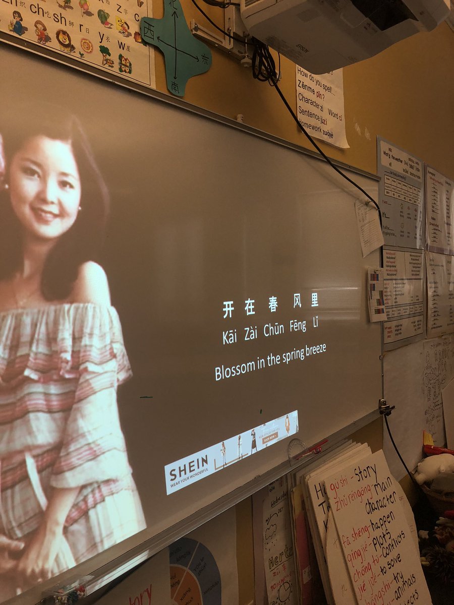 Haiyunlu's tweet photo. My students requested singing karaoke in #Manderin. This is definitely #VeryAsian #TeresaTeng @usmsocial @CLASS_K12 https://t.co/ksU67Bhgnf