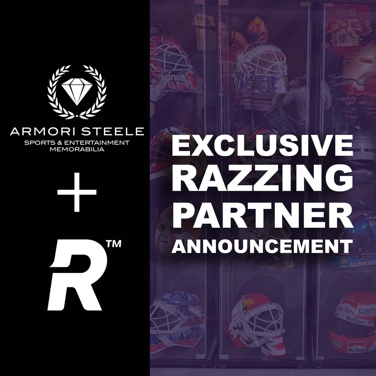 RazzallOfficial's tweet photo. We're very happy to announce that we've partnered with Armori Steele, one of the leading providers of Sports &amp; Entertainment Memorabilia!

🏆🏒🥊🏎️⭐

Everything from exclusive signed sports memorabilia to cool Hollywood memorabilia.

Stay tuned...

👇

https://t.co/H8CZwlCaMP https://t.co/3YYwJjCePs
