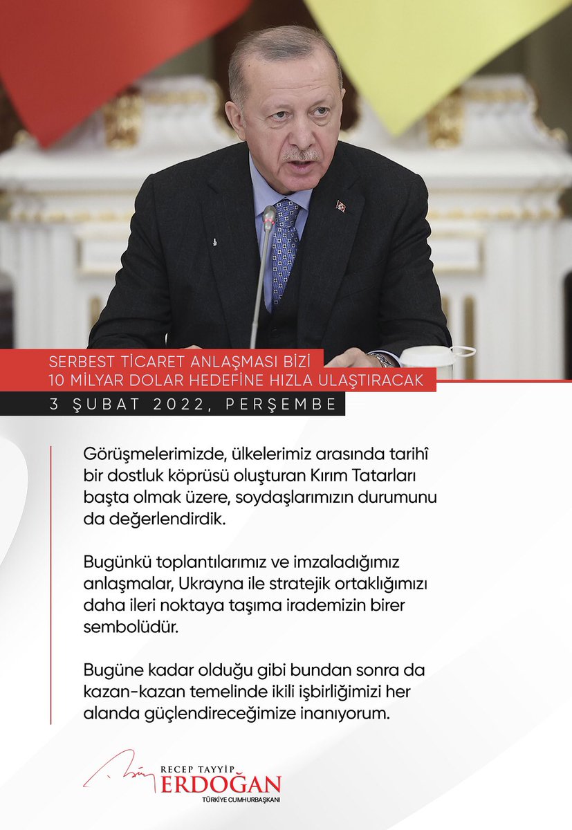 tcbestepe's tweet photo. Cumhurbaşkanı @RTErdogan: “Görüşmelerimizde, ülkelerimiz arasında tarihî bir dostluk köprüsü oluşturan Kırım Tatarları başta olmak üzere, soydaşlarımızın durumunu da değerlendirdik.” https://t.co/OkKl9zCYXR