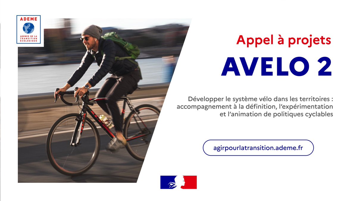 Prefet64's tweet photo. #AVELO2 🚴 | Vous êtes une collectivité territoriale, une intercommunalité ou un syndicat ?
Encouragez la pratique du vélo sur votre territoire en déployant une politique cyclable ambitieuse grâce au nouvel appel à projet lancé par l’ADEME 🤝✅
Rdv sur : https://t.co/VqGfUFP5G5 https://t.co/vPryl3GNsG