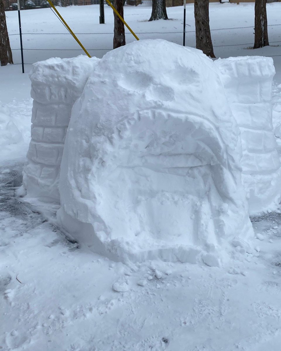 Not bad for my first solo build. #snowday2022 #castlegrayskull #ihavethepower