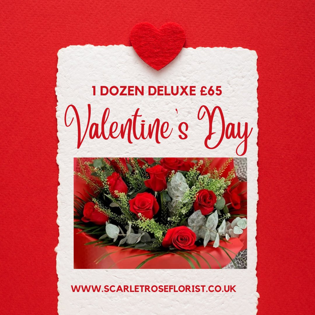 Featuring the first of our gorgeous bouquets that can be ordered for Valentine's Day, Monday 14th February! 
1 Dozen Deluxe Red Roses from £65.
Order here online: bit.ly/3gnQW5y or
Call us on 01563 527 715
#Valentinesday2022 #flowers #redroses #love