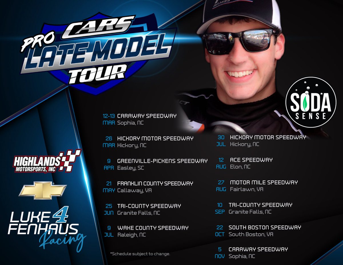 luke_fenhaus's tweet photo. 2022 Race Season Announced! 

@LorinRanier 
@TeamChevy 
@HighlandsRace 
@JoshReeves77 
@jwadelopez 
@Soda_Sense 
@DunRiteExterior 
@PitRowTV 

@KulwickiDDP https://t.co/x1pgxPa9Wz