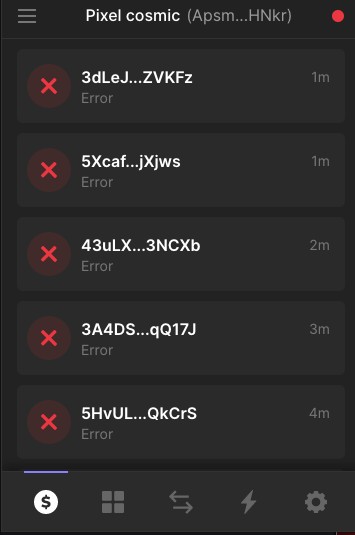 Dont be discouraged by the current numbers, alot of ppl are getting errors. Keep Trying Guys This Is Normal With Solana 🚀