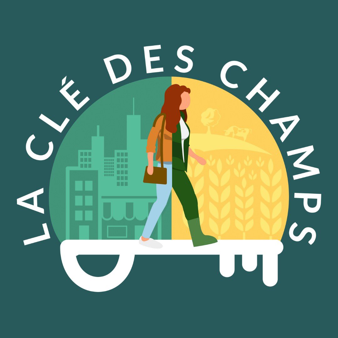 LouiseLspr's tweet photo. La Clé des Champs devient une entreprise ! Je me lance à 100% pour faire encore plus de pédagogie sur le monde agricole 😁
 Qui dit entreprise dit logo !! Je vous présente donc le chef d’œuvre 👨‍🎨👨‍🎨 
Il vous plait ? https://t.co/iATPjGFox2