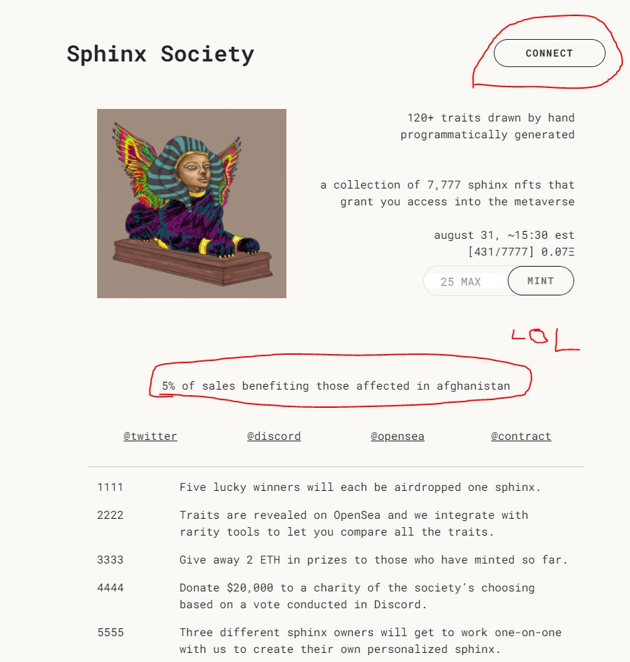 MarkPullsRugs's tweet photo. @markrabin97 @AG_NBA_ You mean like @Sphinx_Society ? The project you created and abandoned? How much did you take again? Wasn't it like 80k? 100k? 

Takes one to know one 😂

We're still minting!!! https://t.co/0HuEP1OnPO
