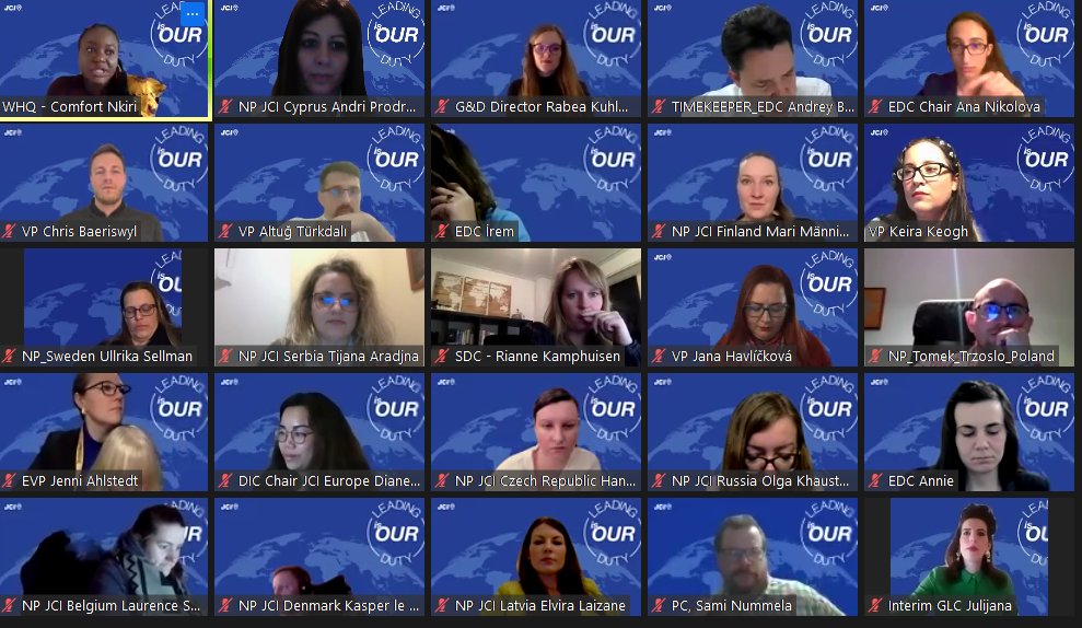 JCICyprus (@cyprusjci) on Twitter photo European Presidents Meeting 2022, where all the National Presidents in Europe come together for several days of networking ,collaborating and training....
2nd day and our ΝP <a href="/andrie_pro/">Andri Prodromou</a> represents us again online.... European Presidents Meeting 2022, where all the National Presidents in Europe come together for several days of networking ,collaborating and training....
2nd day and our ΝP <a href="/andrie_pro/">Andri Prodromou</a> represents us again online....