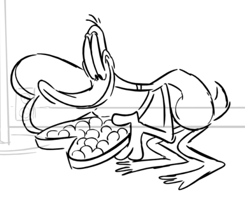 Cut gag at the beginning... I really wanted to see these drawings cleaned up, XD 