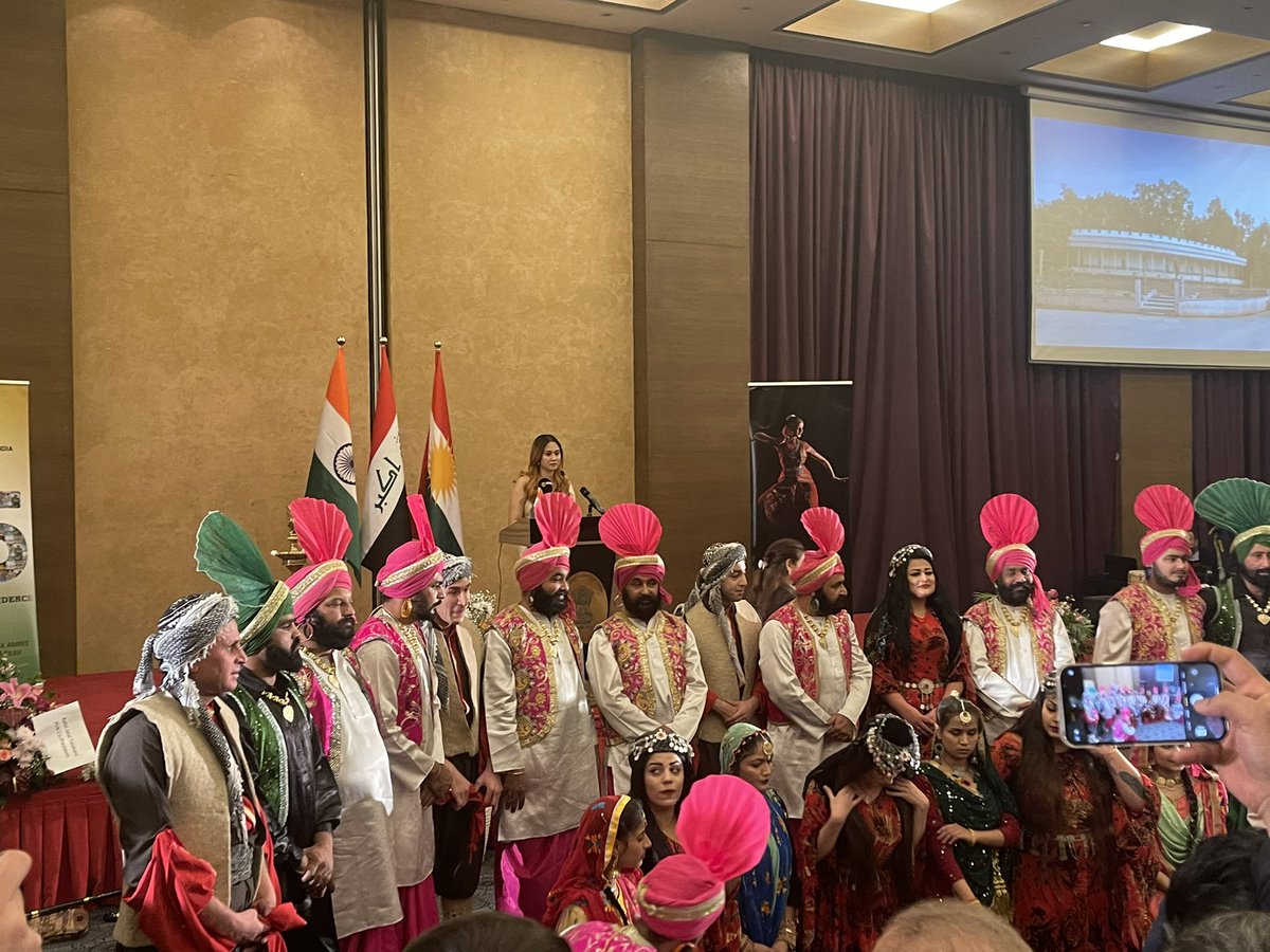 zheer_kokoy's tweet photo. Accompanying Mr. Khalil Rashid and Representing Halabja Chamber of Commerce and Industry in a reception to celebrate India’s #73rdRepublicDay under the aegis of #AzadiKaAmritMahotsav in the evening of January 27th, 2022 organized by the Indian Consulate General in Erbil. https://t.co/CNkk4N53rr