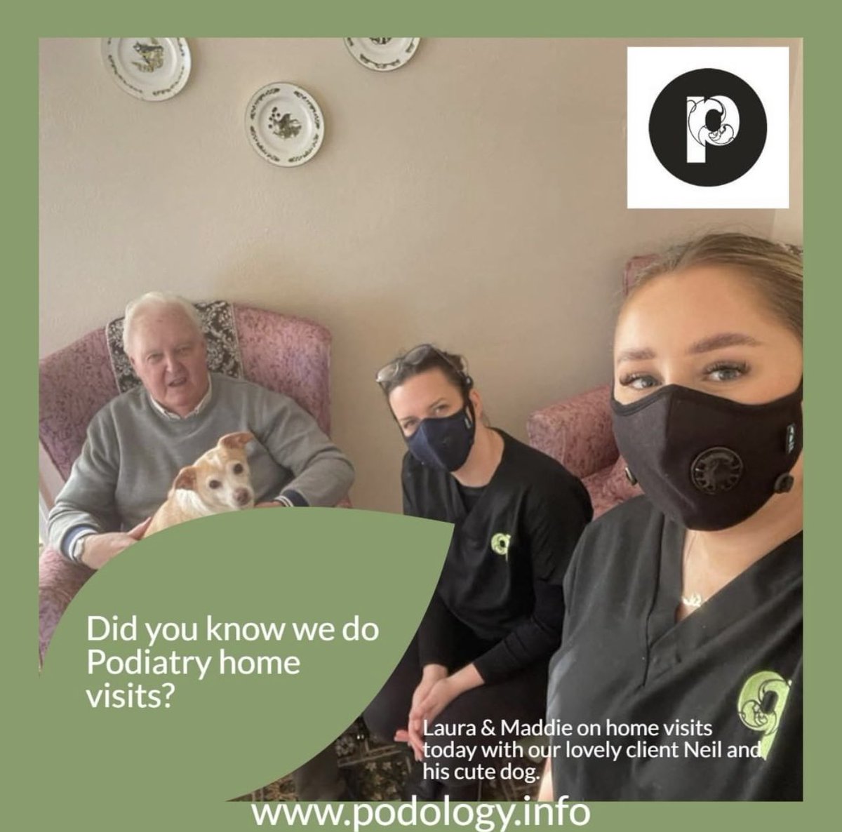 Fabulous day - Laura and Maddie out on home visits - continuing the mentoring and team building ! Visiting clients that can no longer visit clinic and need a treatment at home. #greatday #teambuilding #podologysaltburn #Saltburn