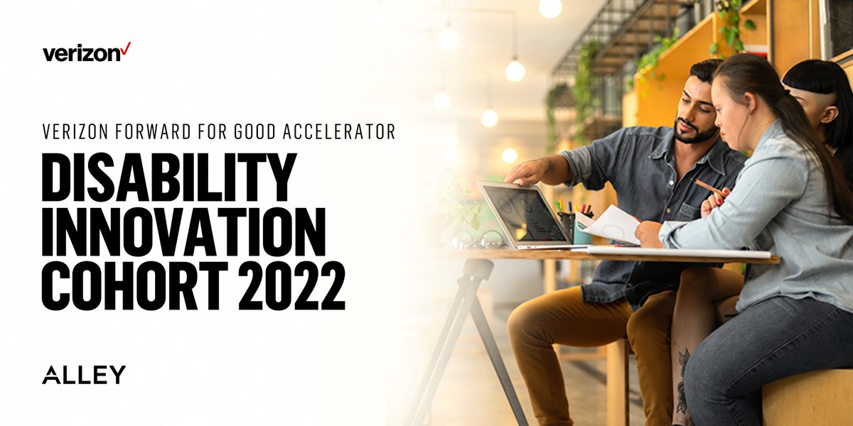 We're excited to announce the 7 startups selected to participate in the <a href="/Verizon/">Verizon</a> #ForwardforGood Accelerator: Disability Innovation cohort! 💥
 
Stay tuned &amp; follow along with us as we unlock opportunity for all.
 
📰 Learn more &amp; join the journey: bit.ly/3HsZXGq