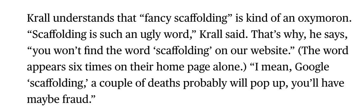 sarahsholder's tweet photo. urban umbrella wants distance from the scaffolding industry and instead thinks of itself as more of a sidewalk labs https://t.co/jnILvezEbF https://t.co/LRqPcwpDs6