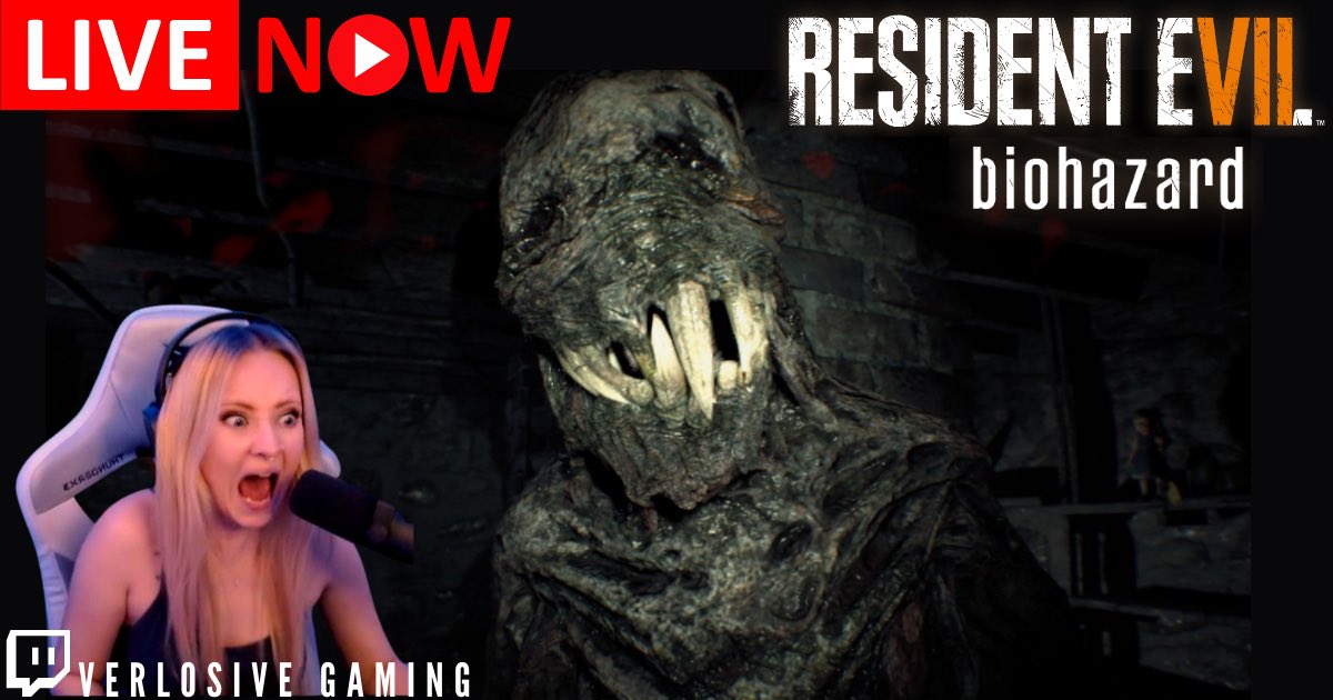 VERLOSIVEGAMING's tweet photo. 🔴Live now with take 2
#ResidentEvil #BIOHAZARD
✨AND GOOD INTERNET ✨
#LiveNow #twitchstreamer #twitch #twitchaffiliate #smallstreamer #SmallStreamerCommunity #community #vtribe #ggs #horror #jumpscare #Capcom https://t.co/2EcKwPZAJV