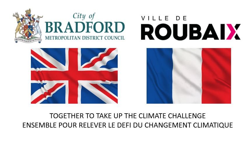 AlexandreGarcin's tweet photo. Dans le cadre de l'appel à projet pour la #TransitionEcologique de l'ambassade 🇬🇧 @UKinFrance, les villes jumelées de @Roubaix et de @Bradfordmdc ont été retenues pour leur projet de partage #AfterZero.
Au #CMRoubaix, nous validons le projet et la subvention afférente. https://t.co/gppLkwWe39