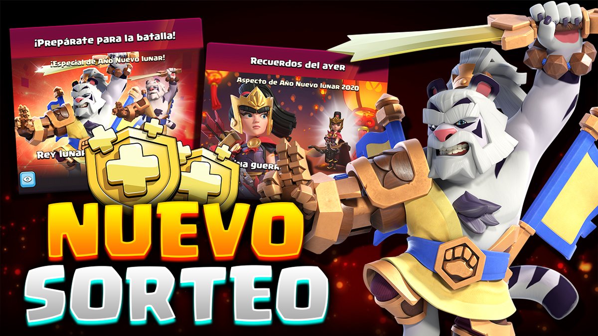 🎁 Vamos con OTRO SORTEO RÁPIDO🎁

🍀 Consigue 1 SKIN del REY BÁRBARO (O reina Arquera) y 1 SKIN del CENTINELA🍀

REQUISITOS:
✅ Dar RT
✅ Seguir a:
@maariacass 
<a href="/ZolokOficial/">Código: ZOLOKO</a> 
✅Seguir a María en Twitch
twitch.tv/clashwmaria

Mucha suerte!! Ganadores en 2 días🥳