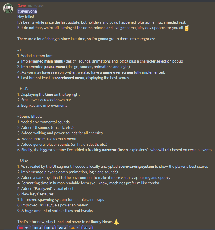 Insomnium | Survival Horror CNFT Game ๐ (@insomniumcnft) on Twitter photo Massive Dev update posted by <a href="/faber_ludi/">Faber Ludi</a> in our Discord!๐
If you don't have Superman eyesight, you can have a read in the dev-updates channel: discord.gg/kxxyXJm33E
Slow and steady wins the... game!
Ha... get it? The game?๐ซ
$ADA #cnftproject #NFTGame #CNFTcollection #CNFT Massive Dev update posted by <a href="/faber_ludi/">Faber Ludi</a> in our Discord!๐
If you don't have Superman eyesight, you can have a read in the dev-updates channel: discord.gg/kxxyXJm33E
Slow and steady wins the... game!
Ha... get it? The game?๐ซ
$ADA #cnftproject #NFTGame #CNFTcollection #CNFT