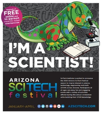 MaricopaAir's tweet image. Join the Maricopa County Air Quality Department’s Education Outreach team as they present virtual workshops for @AZSciTechFest! Schedule a presentation for your classroom today bit.ly/3cIQ4G6
#STEMFEST22 #STEMFest #AzSciTech