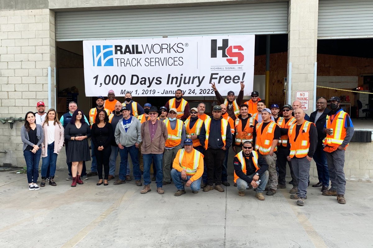 RailWorksCo's tweet photo. Congratulations to the RailWorks team in Southern California for reaching 1,000 injury-free days! Our team working on the Alameda Corridor Transportation Authority (ACTA) project reached this safety milestone on Jan. 24. Learn more about our ACTA work: https://t.co/EPMUolidNO https://t.co/nzmojjm1iN