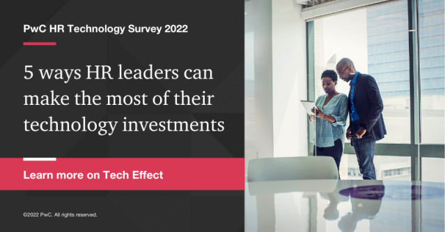 How are HR leaders using tech to make advances that impact their organizations? Check out key trends and best practices in PwC's latest survey: bit.ly/3ATYZRg