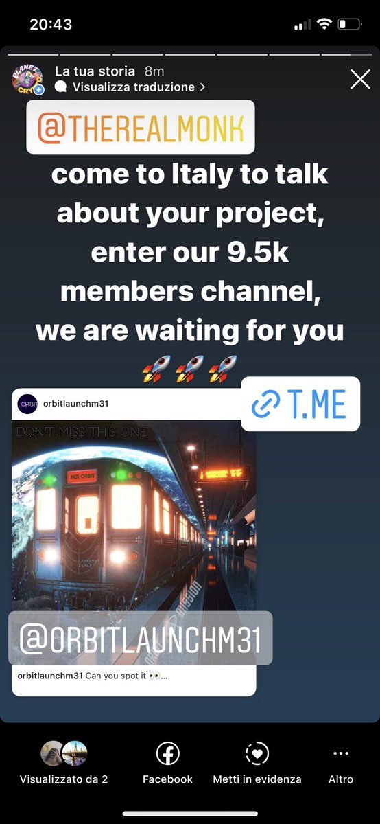PlanetCryptoIt's tweet photo. @TheRealM0nk

We are waiting for you 💪🏼💪🏼

https://t.co/FWTHhF6o55

@OrbitLaunchM31 
@dometar @DavideStampede @MiraieCrypto https://t.co/jYrts771SP