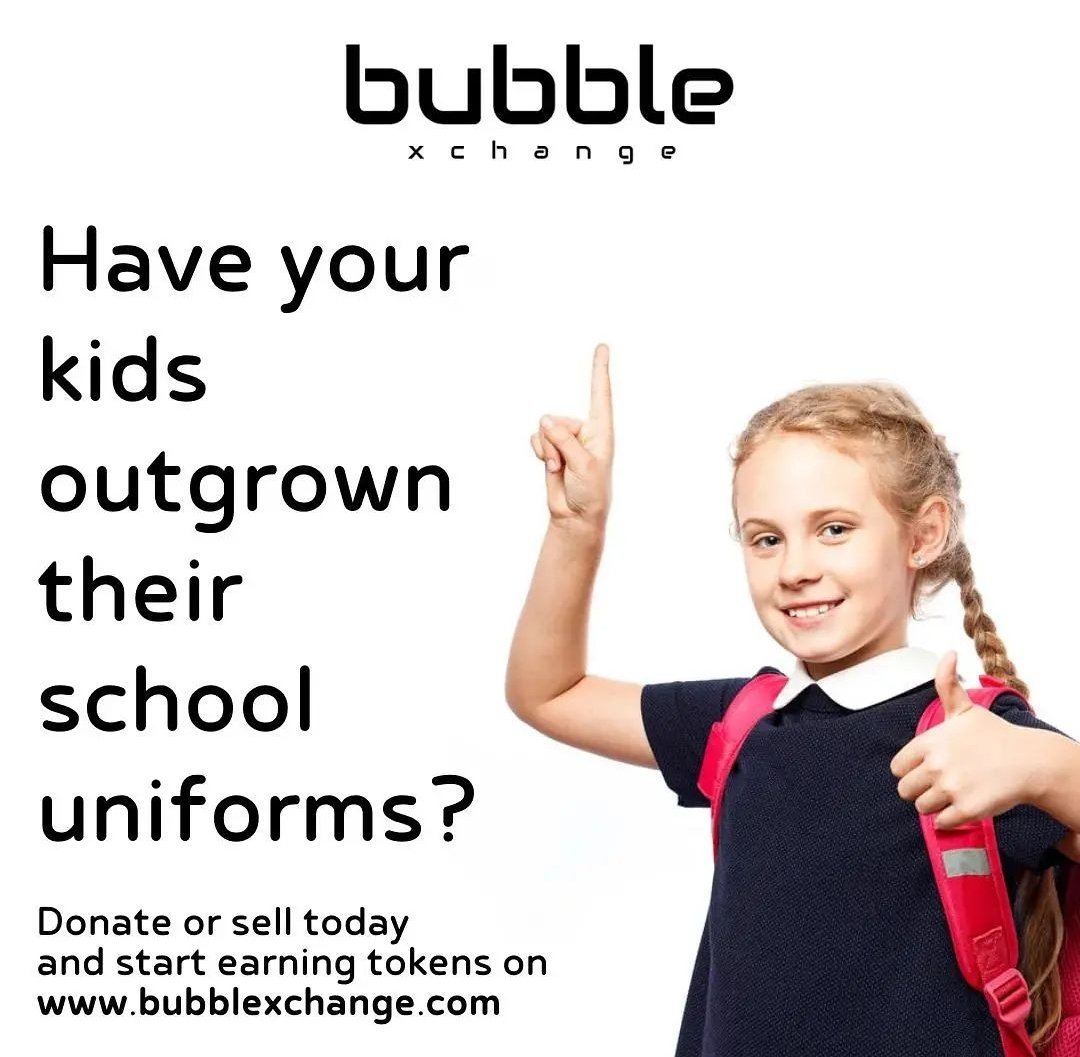 bubblexchangeon's tweet photo. On BubbleXchange you can:

👔 Find items you need
👖 Sell items you no longer need
🌍 Reduce your carbon footprint
🏫 Raise money for your child's school 

All you need to do to get started is register and receive a free token with your first upload! 😊 https://t.co/aRIeQQCoKG https://t.co/PqD7yEvcZh