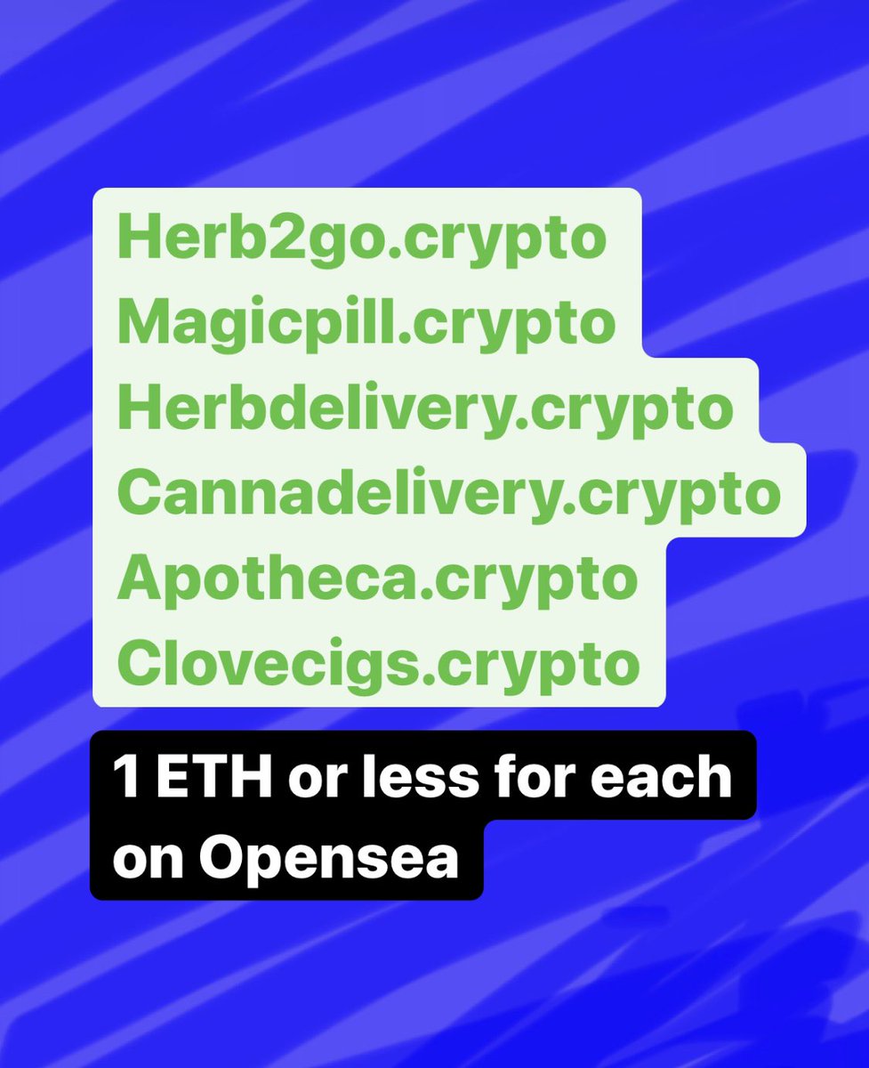 meryalyss's tweet photo. @opensea @unstoppableweb I got some good ones already that I can’t sell easily on Opensea because adding keyword tags isn’t a thing and people could find these unless they knew the exact domain. SEO sucks on Opensea. Please improve. https://t.co/XRpEuBtWnY