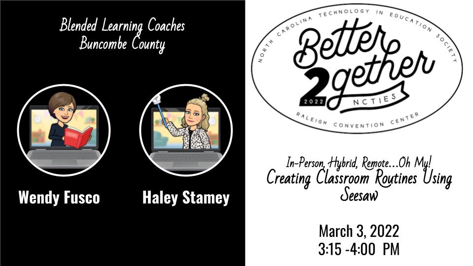 Seesaw Routines is going to <a href="/NCTIES/">NCTIES</a>! Come learn how to get started using <a href="/Seesaw/">Seesaw</a> in your classroom tomorrow!