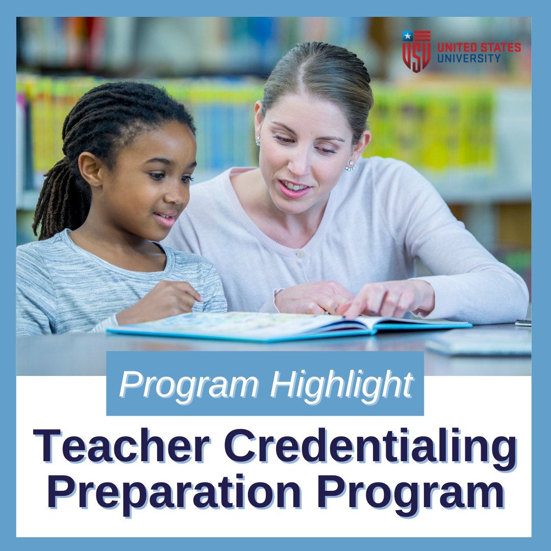 usuniversity's tweet photo. Did you know that earning a degree in the Teacher Credentialing Preparation Program (TCPP) at USU is a key step toward a career as a TK-6 or 7-12 teacher? 🤔
If teaching is your calling, this is the perfect time to check out USU's #TCPP. https://t.co/5v8ti2PPA7 https://t.co/957DteqyYK