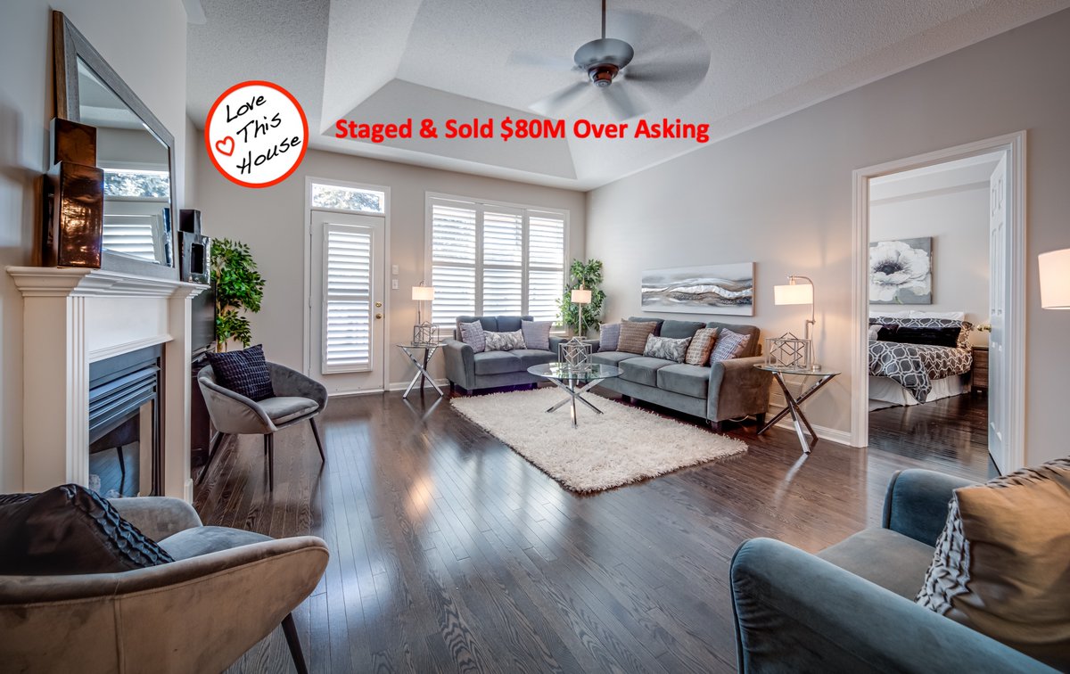 LVTHSHSE's tweet photo. Our first staging project in 2022...6.7% overasking 17 DOM! Highest price ever paid in complex. Record high sold price for a condo town bungalow in Oakville EVER! So happy for my realtor Bill Gardiner and his clients! https://t.co/bNa1oo7NLS
