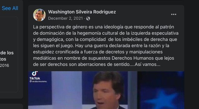 Capturas del Facebook del perito semiólogo que hizo análisis del supuesto significado de unos minutos de video de una mujer que denunció haber sido violada

Esta información tal vez también sea útil para entender mejor el caso, ¿no?