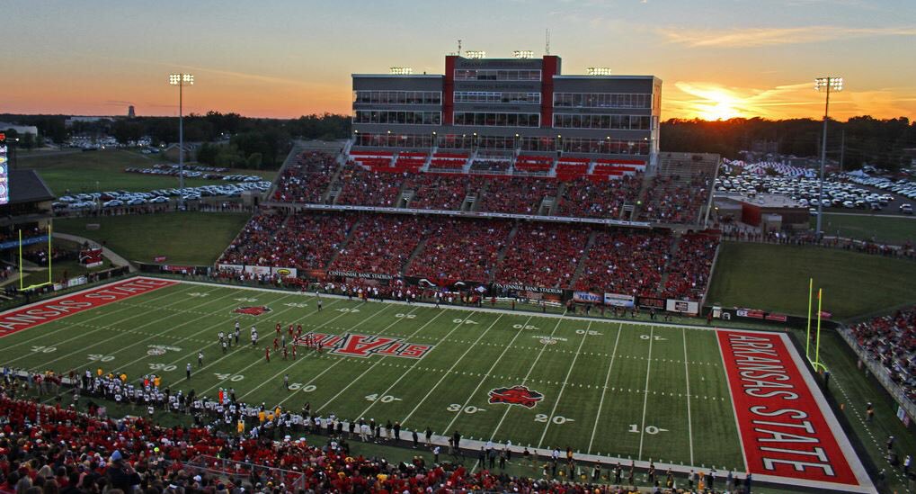 Blessed to receive an offer from Arkansas State! @CoachHeck_ @CoachButchJones