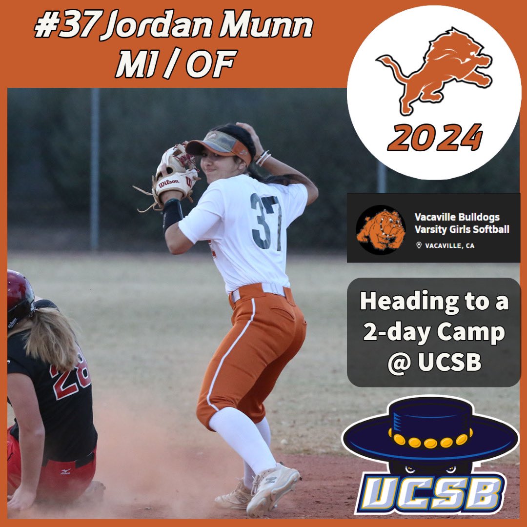 Jordan Munn (@jordanmunn2024) on Twitter photo 💥Excited for the opportunity to attend the @UCSoftball1 softball camp with a couple of my teammates this weekend💪🏼! #lovethegame
<a href="/UCSBcoach/">Alysia Hendricks</a>brie @UCSBcoach <a href="/BigWestSoftball/">Big West Softball</a> <a href="/LegacyLegendsS1/">Legacy & Legends Softball</a> <a href="/ondecksoftball/">OnDeck Softball 🥎</a> <a href="/D1Uncommitted/">Anthony Edwards</a> <a href="/ltglions2024/">LTG Lions 18u Henderson/Cat</a> <a href="/CoachCatLTG/">Cat Carrisosa</a> @JoeHend45816675 <a href="/JoeyGomes21/">Joey Gomes</a> 💥Excited for the opportunity to attend the @UCSoftball1 softball camp with a couple of my teammates this weekend💪🏼! #lovethegame
<a href="/UCSBcoach/">Alysia Hendricks</a>brie @UCSBcoach <a href="/BigWestSoftball/">Big West Softball</a> <a href="/LegacyLegendsS1/">Legacy & Legends Softball</a> <a href="/ondecksoftball/">OnDeck Softball 🥎</a> <a href="/D1Uncommitted/">Anthony Edwards</a> <a href="/ltglions2024/">LTG Lions 18u Henderson/Cat</a> <a href="/CoachCatLTG/">Cat Carrisosa</a> @JoeHend45816675 <a href="/JoeyGomes21/">Joey Gomes</a>