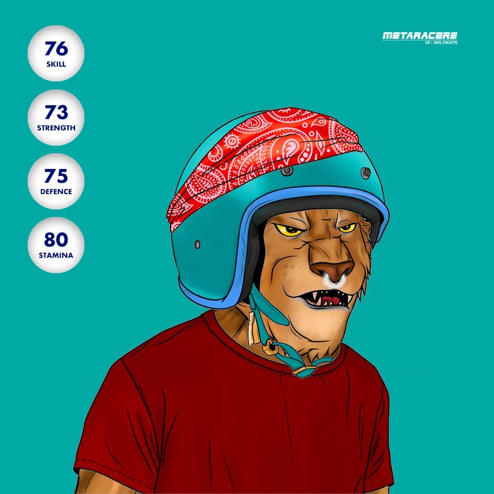 MetaRacersNFT's tweet image. Nice colours bro. 

🦁 Mint Now: buff.ly/3FFg2HD 
🏎 Play WildKats Arcade Racing: buff.ly/3Gsv3xx

#TerraNFTs #MetaRacers #MintingNow #Terra $UST #NFT #NFTs $LUNA #PlayToEarn #Racing #Nitro