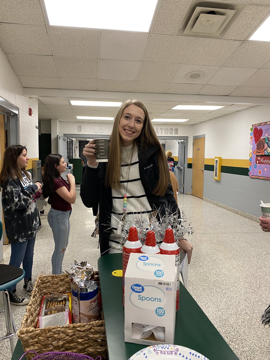 GuildElementary's tweet photo. What a perfect day for some hot chocolate. House Council hosted a hot chocolate bar for our faculty and staff today! #Gesstrong https://t.co/2T3XD4MceM