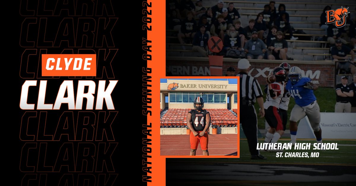 BakerU_Football's tweet photo. Excited to welcome Clyde to the Baker football family! #BUon2 https://t.co/r7K0Jso6GH