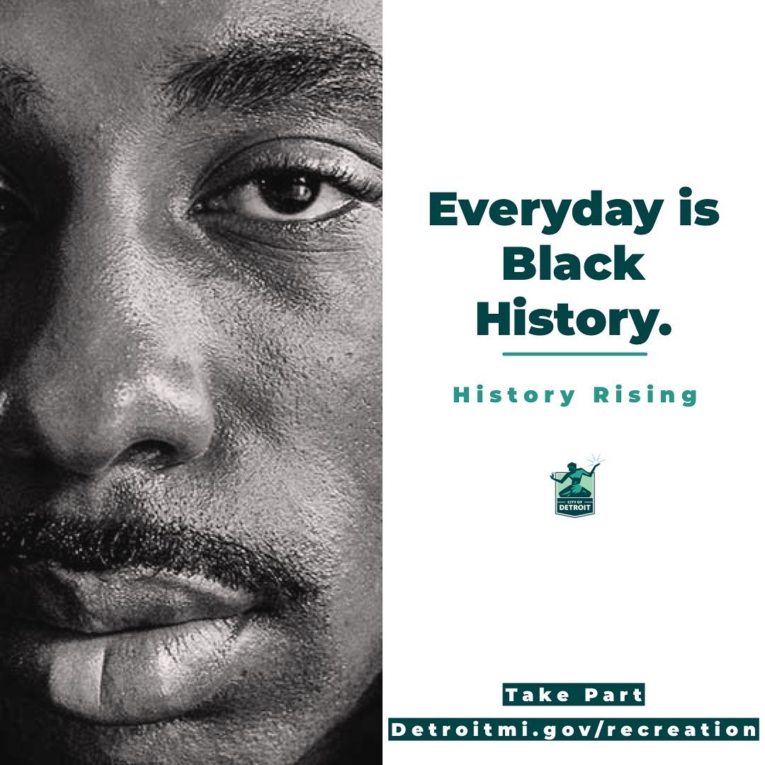 DetroitParksRec's tweet photo. Today in Black History: Everyday is Black History. #HistoryRising https://t.co/go7j1SK2s4