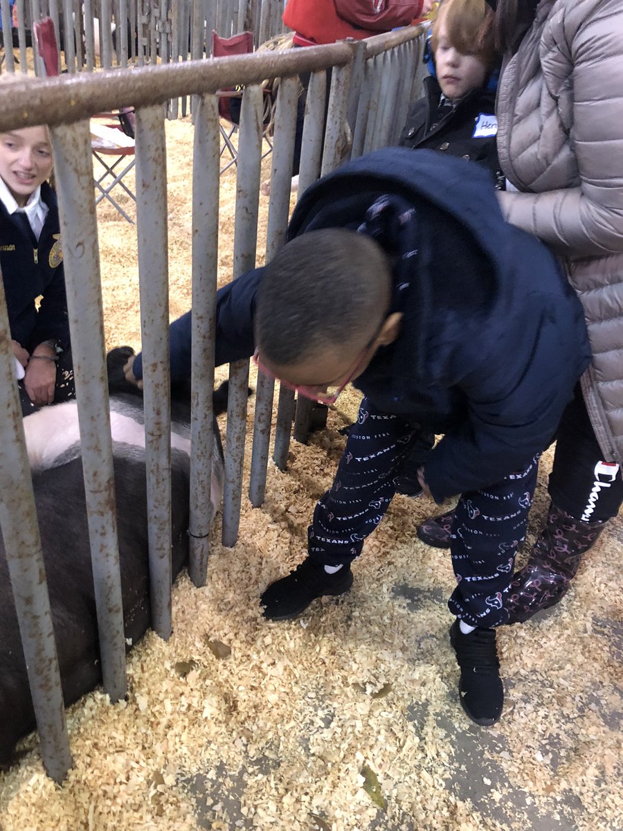 NEdwards_SWE's tweet photo. We had an amazing time at the Humble Rodeo. The kids loved interacting with the animals! Thanks to all the volunteers who made this event happen! @HumbleISD_SWE https://t.co/2wYOb3kzoG