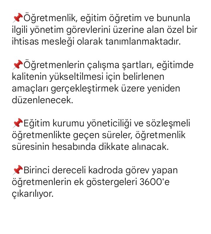 baharayvazoglu's tweet photo. Öğretmenlerin mesleklerinde kariyer ve liyakat esaslarına uygun olarak ilerlemeleri, mesleki gelişim sağlamalarını ve özlük haklarının iyileştirilmesini  amaçlayan  Öğretmenlik Meslek Kanunu Teklifinin TBMM’de görüşmeleri tamamlanarak yasalaşmıştır . 

Kanun kapsamında , https://t.co/p5F7EH17Nr