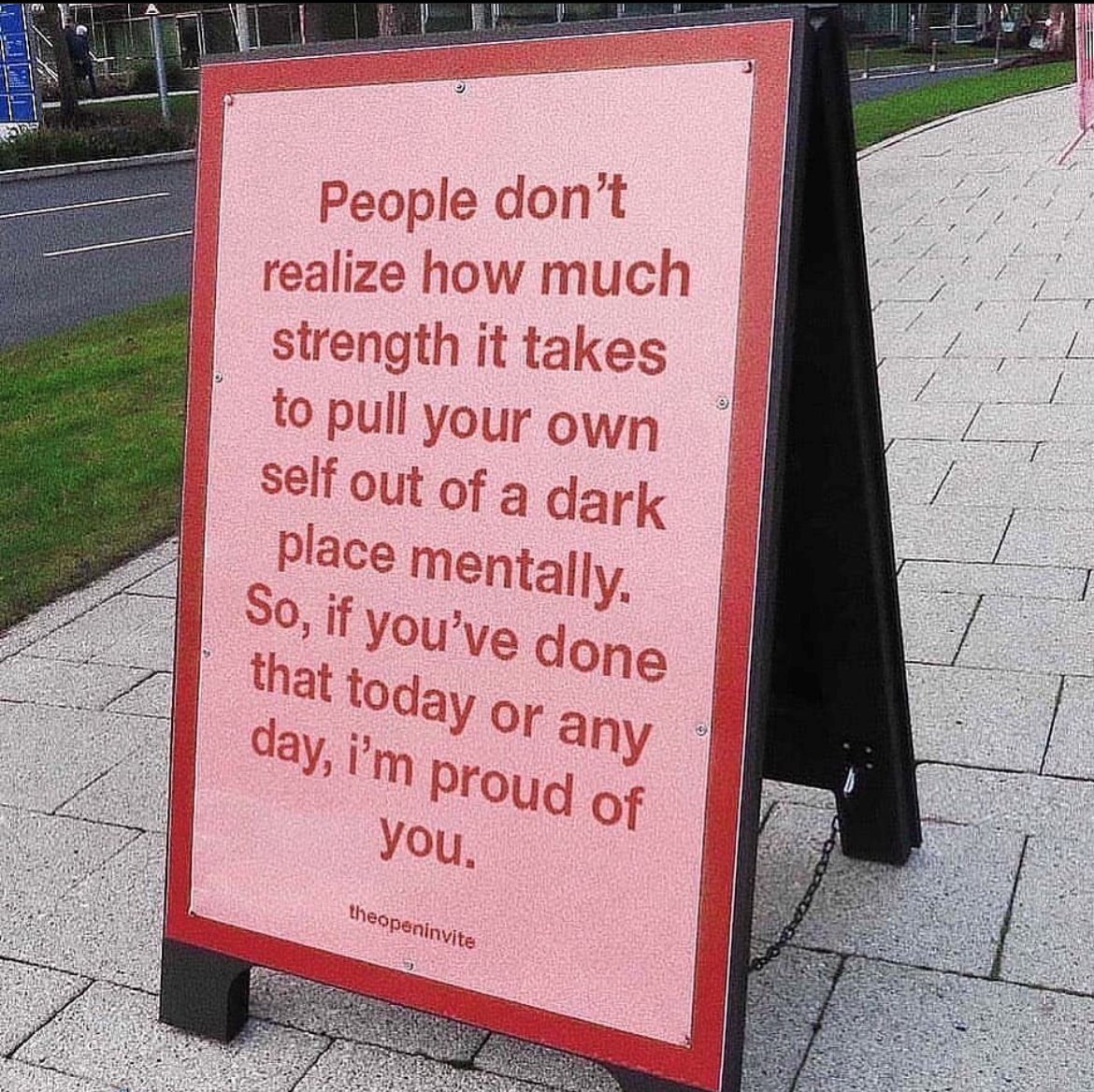 A reminder to be proud of yourself 
- 
Image via <a href="/theopeninvite/">THE OPEN INVITE</a>