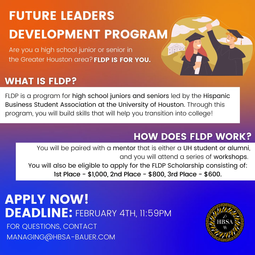 1 day left to apply to FLDP!! Be the person you wish you had when going into college. #BeTheChange 👨🏻‍💻📚